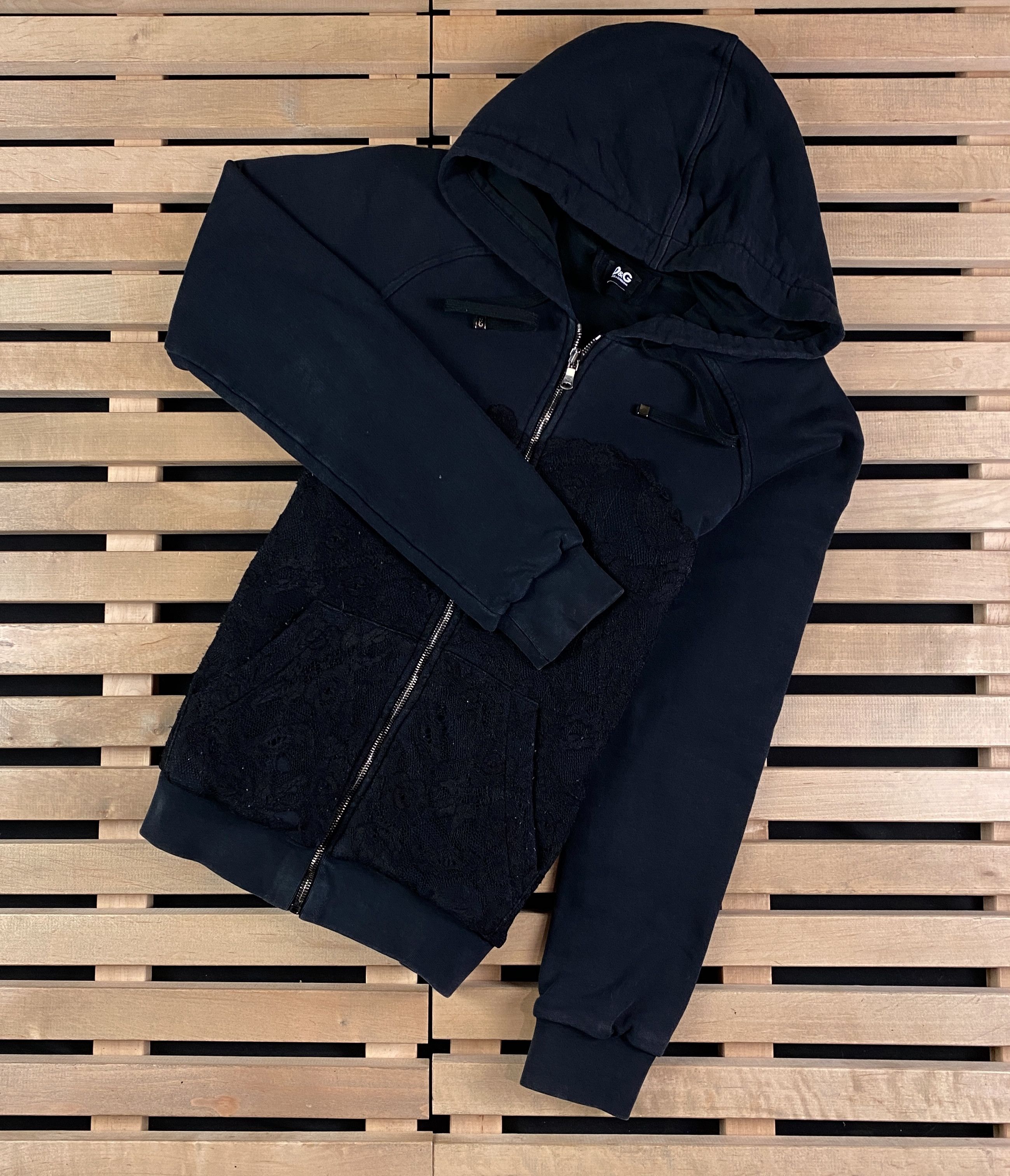 Dolce & Gabbana × Vintage Womens Long Sleeve Zip Hoodie Dolce & Gabbana Size 46 Size L / US 10 / IT 46 - 1 Thumbnail