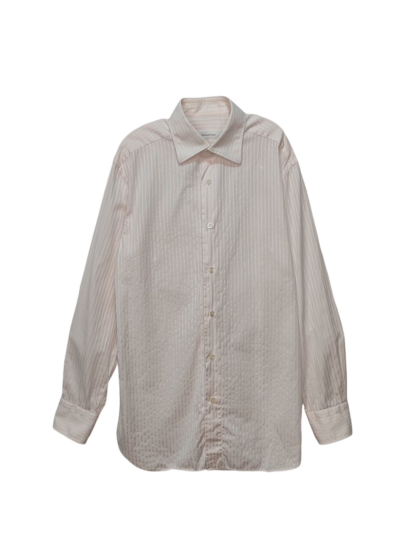 Ermenegildo Zegna Ermenegildo Zegna Striped Cotton Shirt Size M Size US M / EU 48-50 / 2 - 1 Thumbnail