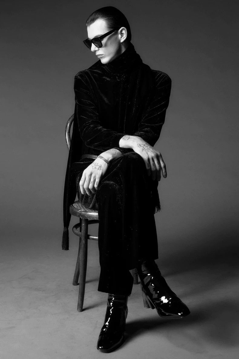 Saint Laurent Paris Saint Laurent Paris size US 46 22fw poster black velvet bab Size US 30 / EU 46 - 7 Thumbnail