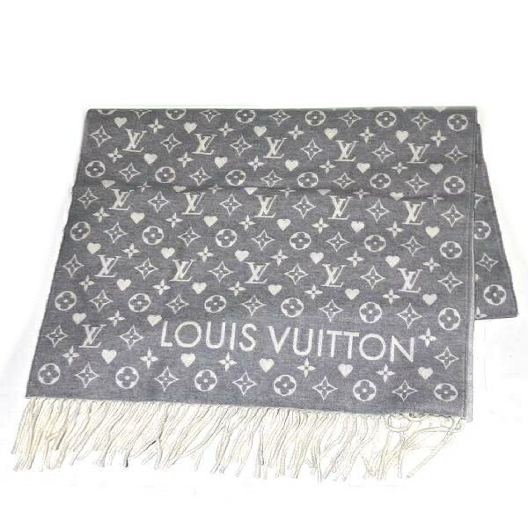 image of Louis Vuitton Echarpe Game On M77641 Accessories Scarves Men's Women's in Grey