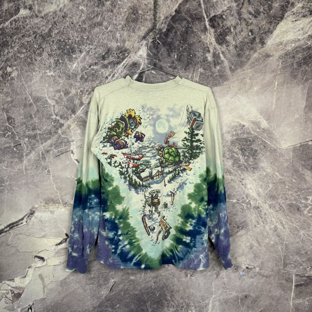 Vintage Vintage 1996 Grateful Dead Ski Bear Tie Dye Longsleeve Shirt Size US L / EU 52-54 / 3 - 6 Thumbnail