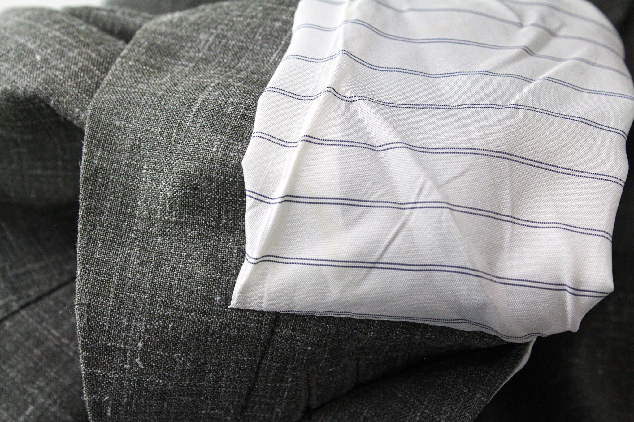 Suitsupply HAVANA JETTED UK40R Wool Silk Linen Green 3Pc Slim 72239 Size 40R - 10 Thumbnail