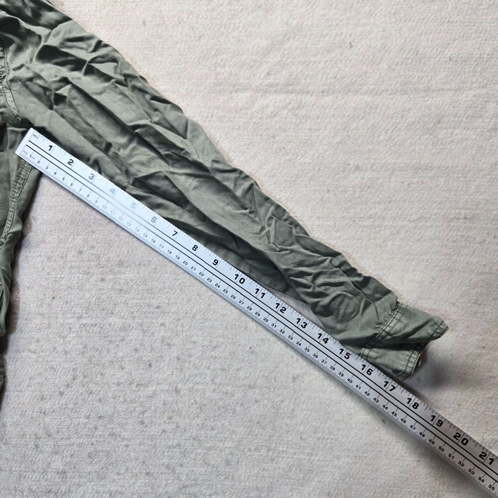 American Eagle Outfitters American Eagle Outfitters Shirt Denim 100% Cotton Green XS Button-Up Womens Size XS / US 0-2 / IT 36-38 - 5 Thumbnail