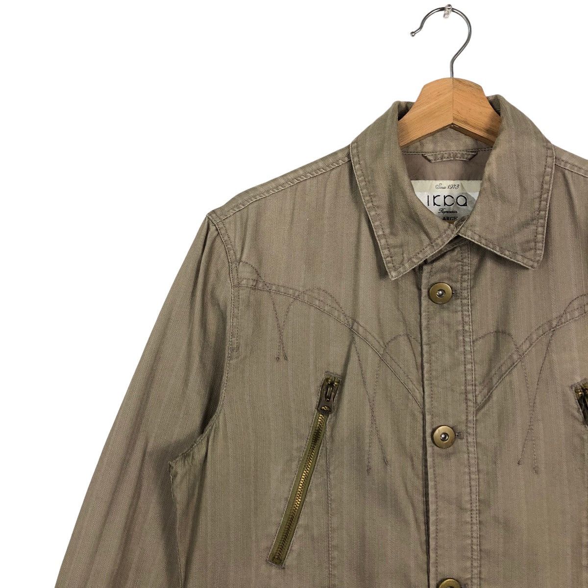 General Research 🔥90’s Biker Jacket Rare Zipper Icca Japan Size US L / EU 52-54 / 3 - 6 Thumbnail