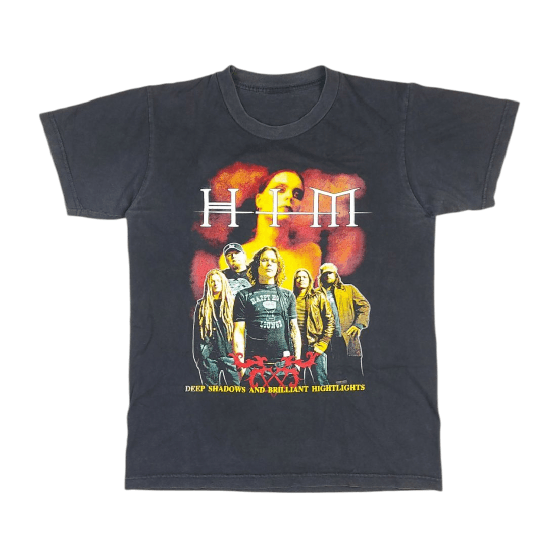 Band Tees × Vintage VTG 2001 HIM Band Deep Shadows and Brilliant Highlights TEE Size US S / EU 44-46 / 1 - 2 Thumbnail