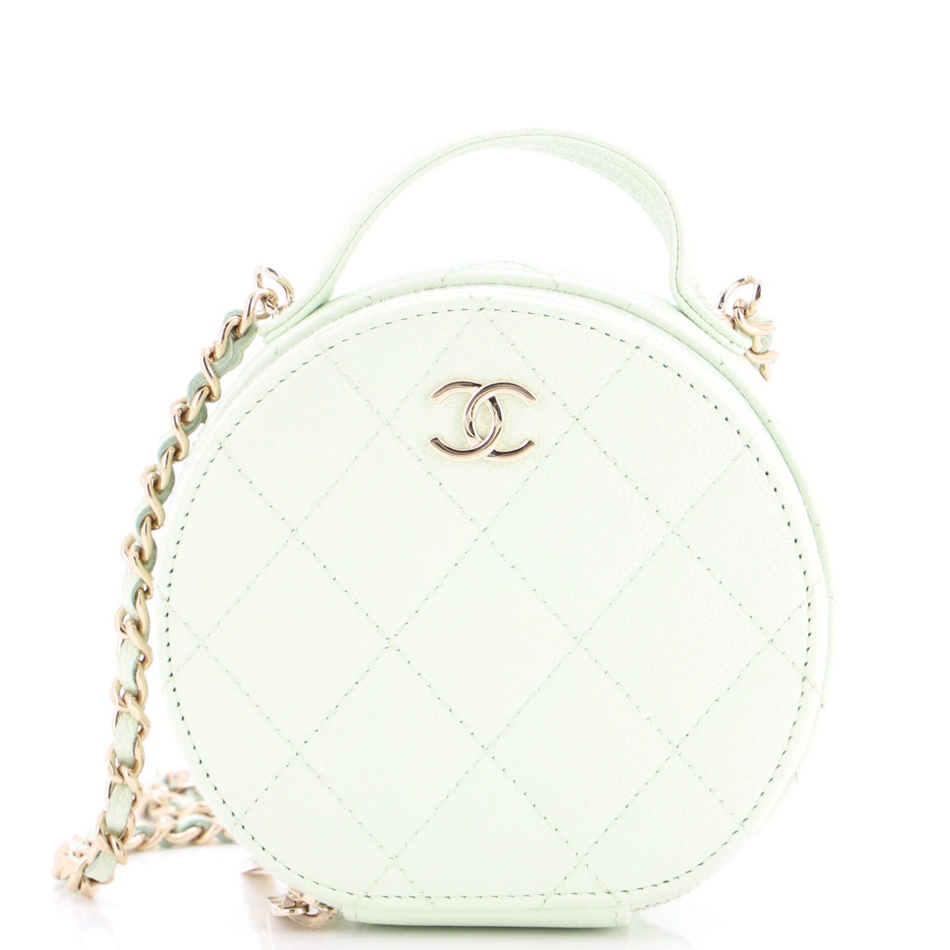Chanel Handle with Care Round Vanity Case with Chain Size ONE SIZE - 1 Thumbnail
