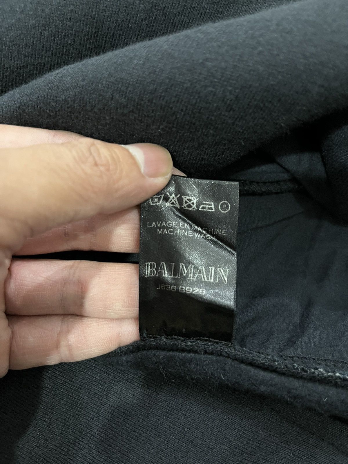 Balmain BALMAIN DECARNIN BIKERS ZIP HOODIE Size US M / EU 48-50 / 2 - 6 Thumbnail