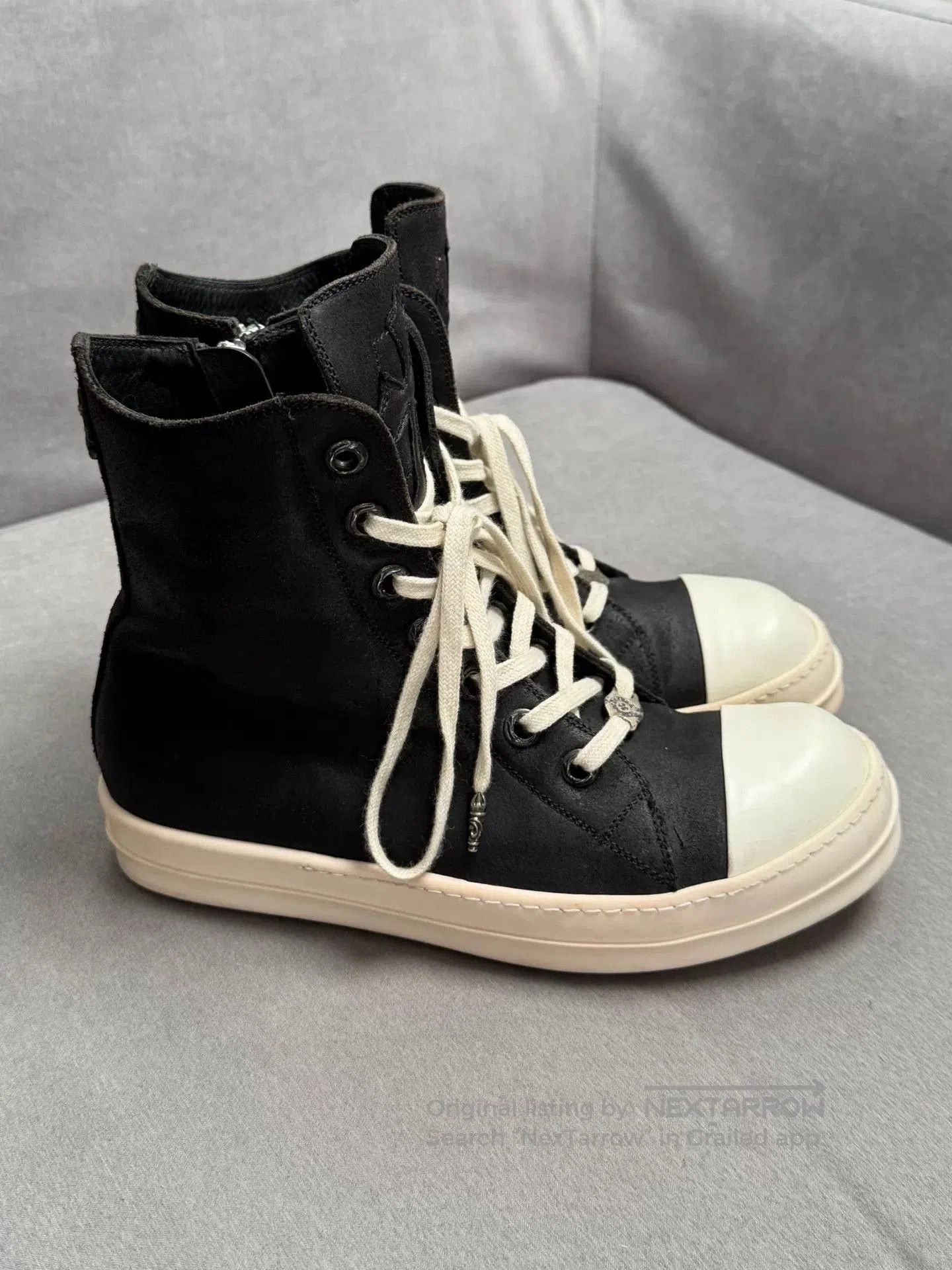 Rick Owens rick owens chrome hearts high. Size US 9 / EU 42 - 2 Thumbnail