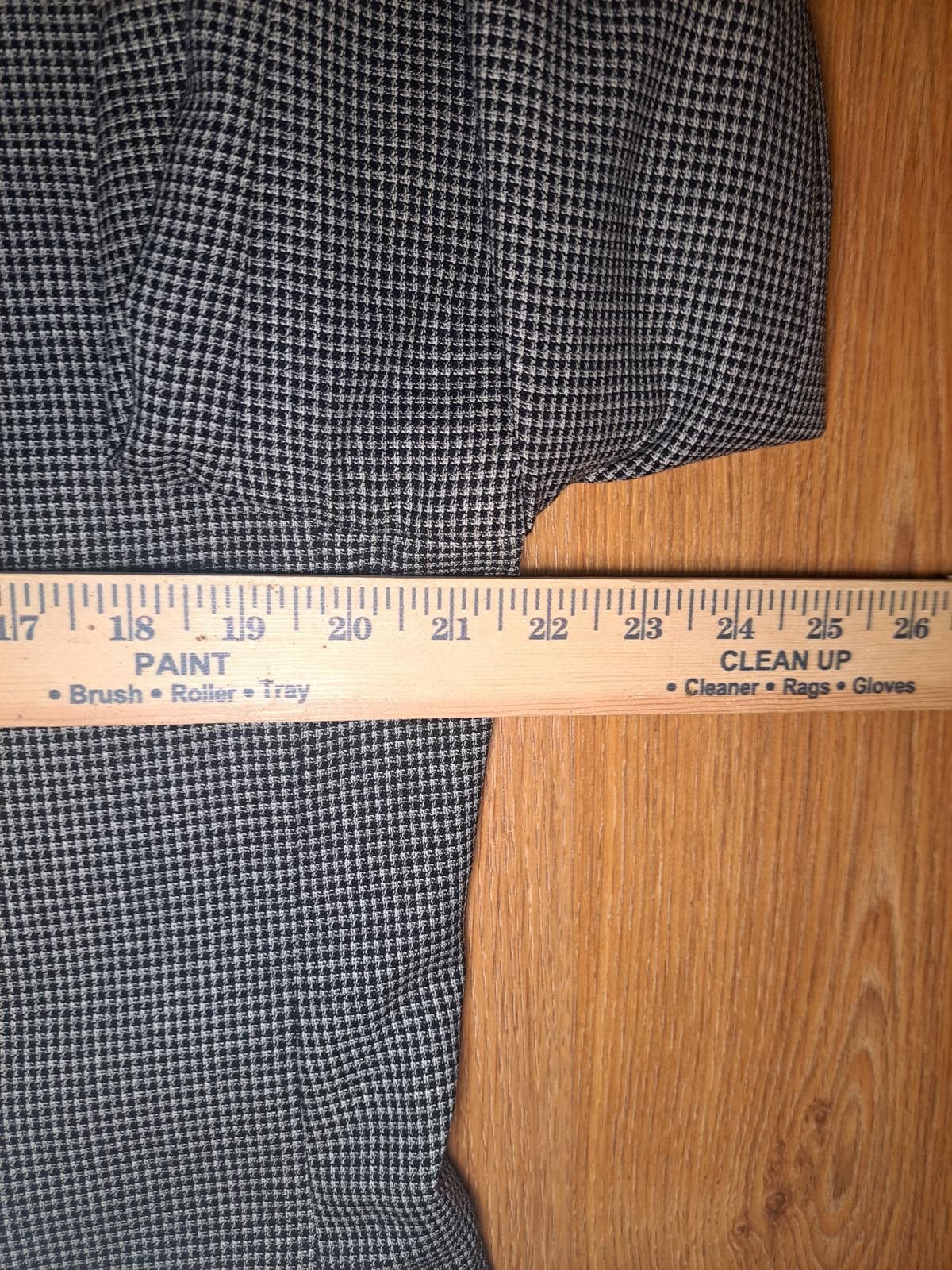 Coppley Coppley Sport Coat 42R White Black Houndstooth Check Wool Size 42R - 11 Thumbnail