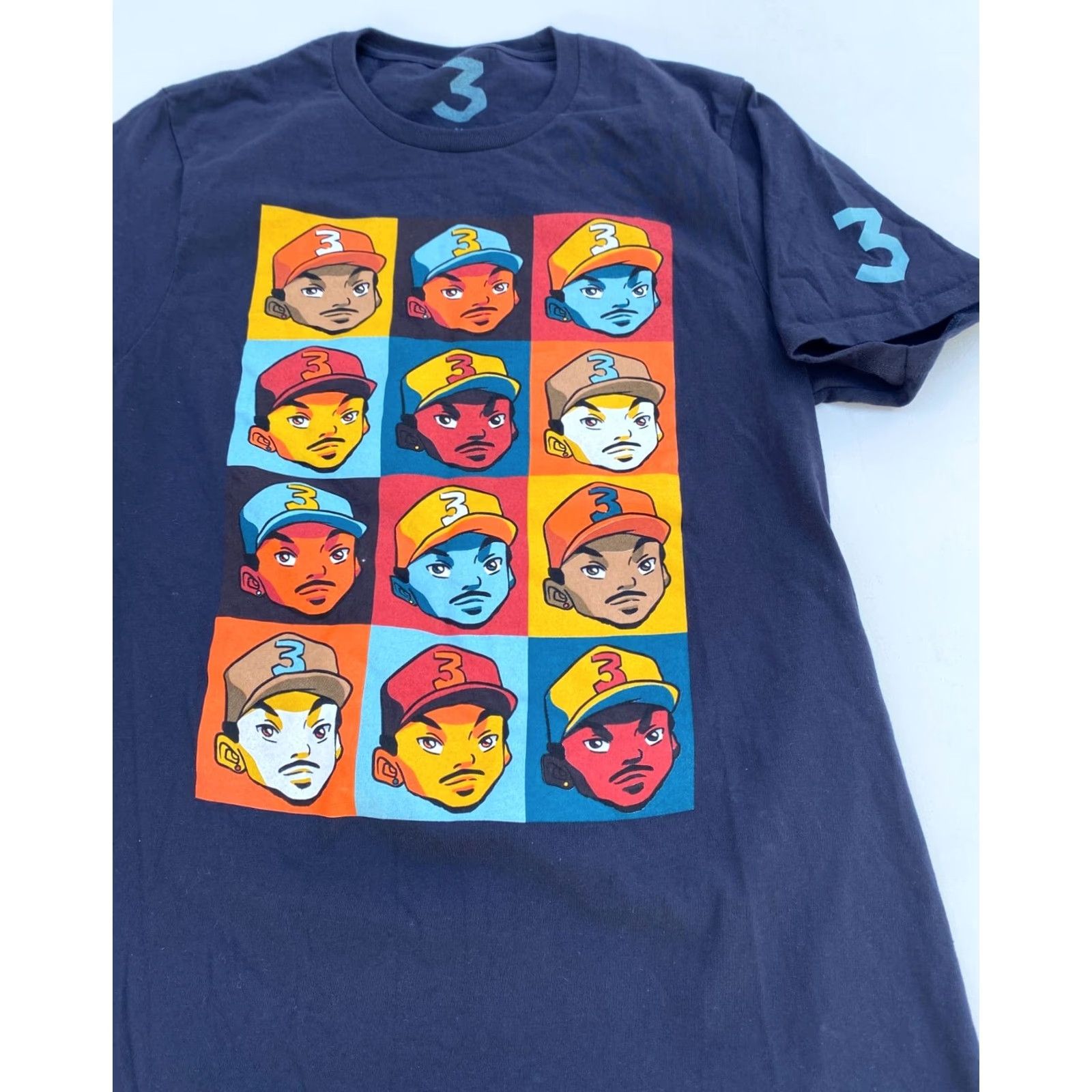 Vintage Chance The Rapper Men’s T-Shirt Shirt Adult M Black 100% Cotton Short Sleeve Crew Neck Music RWR 2010-2019 Size US M / EU 48-50 / 2 - 4 Thumbnail