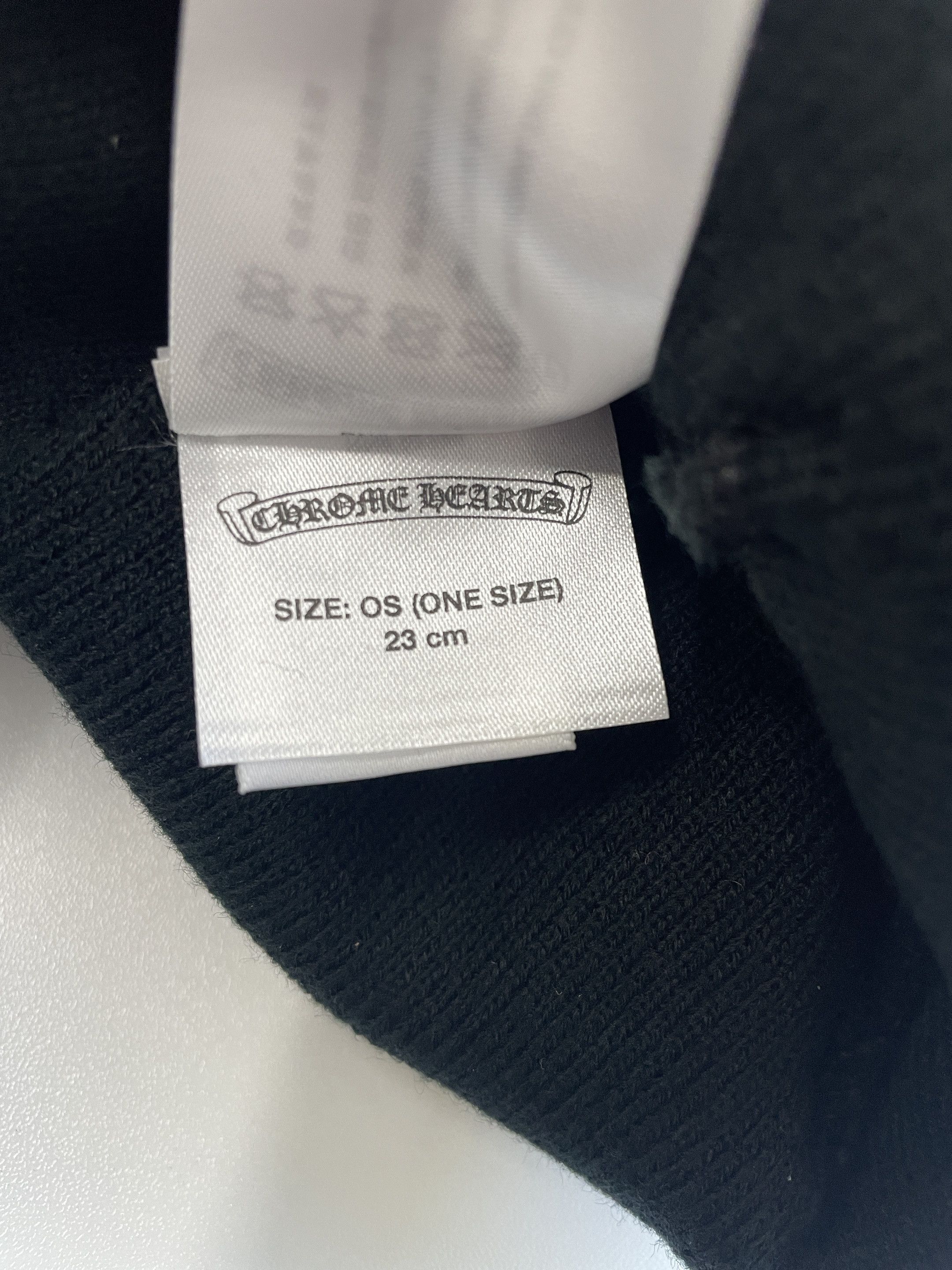 Chrome Hearts Chrome Hearts Embroidered CH Logo Black Beanie Size ONE SIZE - 7 Thumbnail