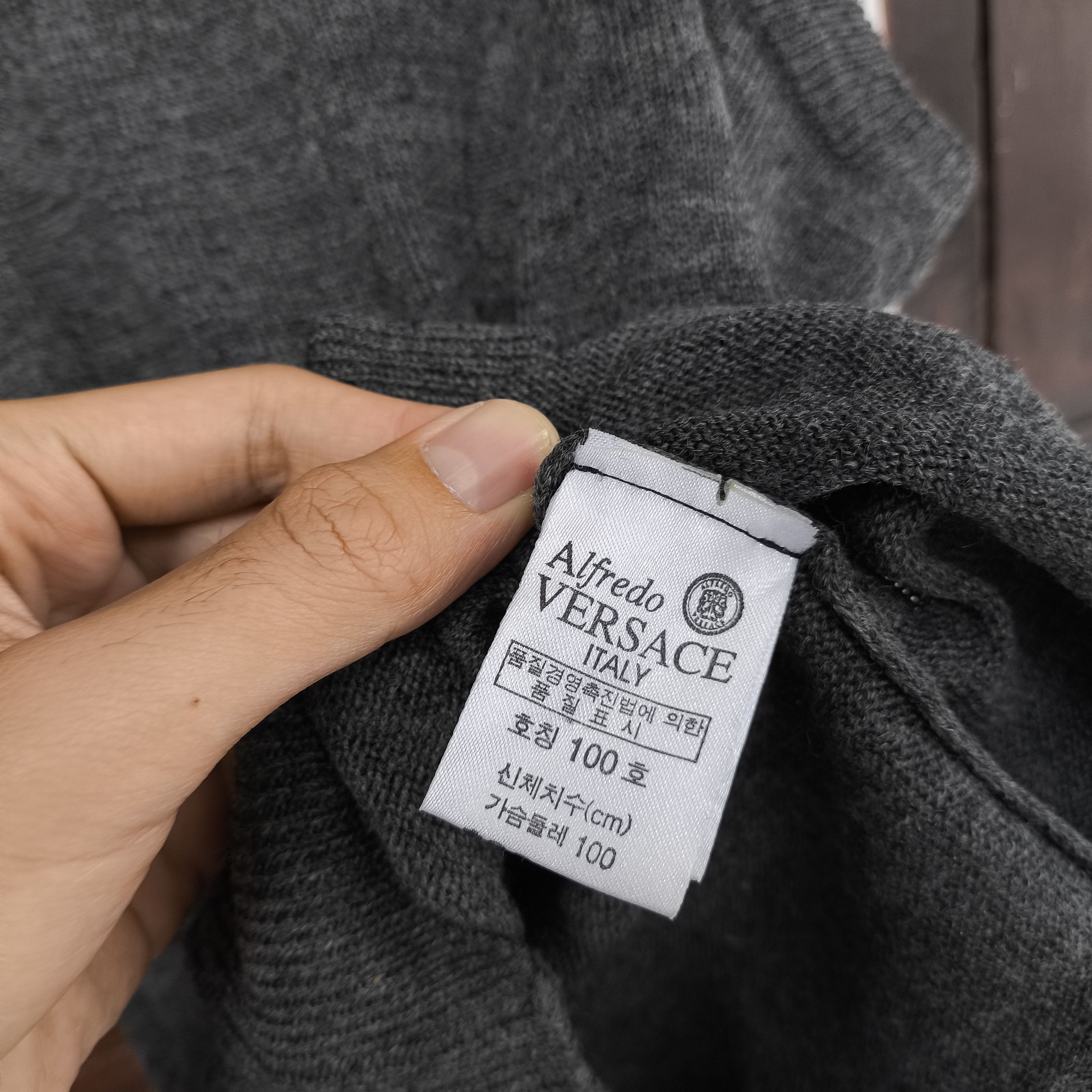 Versace Alfredo Versace vest knitwear sweater logo (stretch) Size US M / EU 48-50 / 2 - 4 Thumbnail