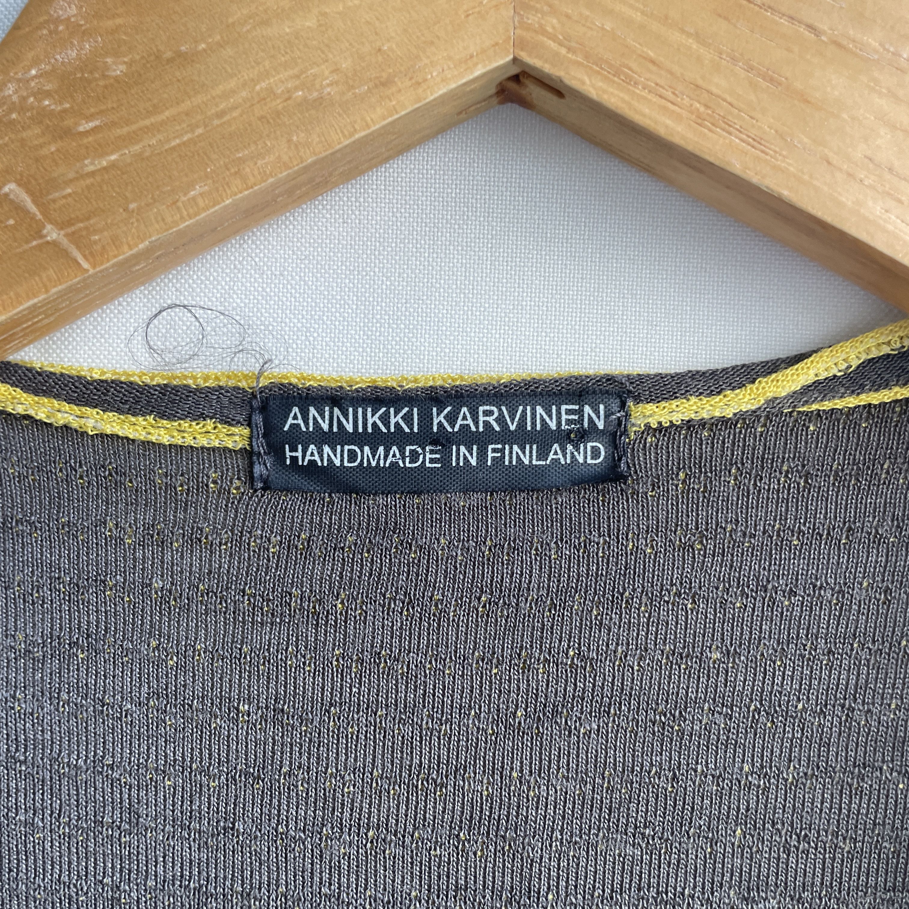 Annikki Karvinen Annikki Karvinen Textured Raised Stripe Fuzzy Open Cardigan Size M / US 6-8 / IT 42-44 - 8 Thumbnail