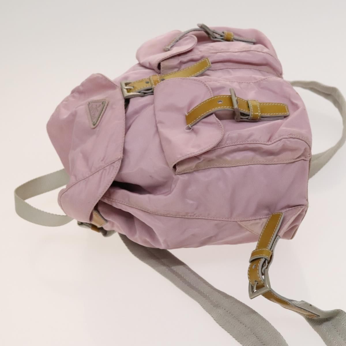 Prada PRADA Backpack Nylon Pink Silver Size ONE SIZE - 5 Thumbnail