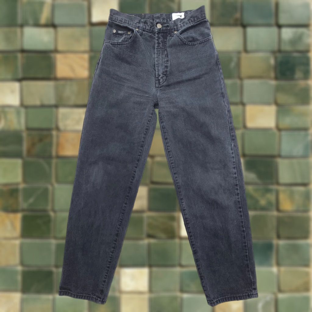 DKNY VINTAGE DKNY Mom Jeans Size 14 Black 26 x 28 High Rise 90s Dark Wash Denim Size 36" / US 14 / IT 50 - 1 Thumbnail