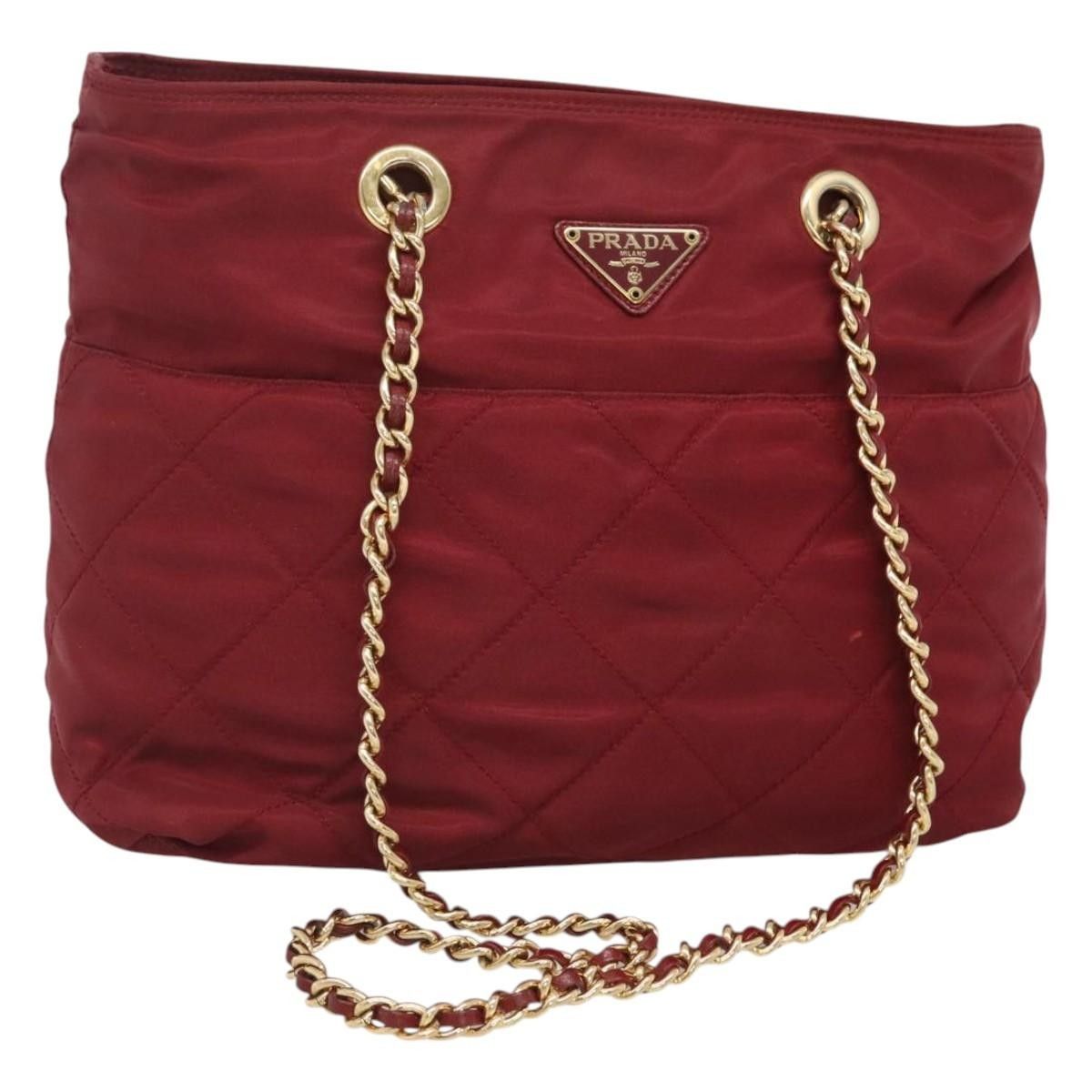 Prada Prada Chain Zip Tote Quilted Tessuto Size ONE SIZE - 1 Thumbnail