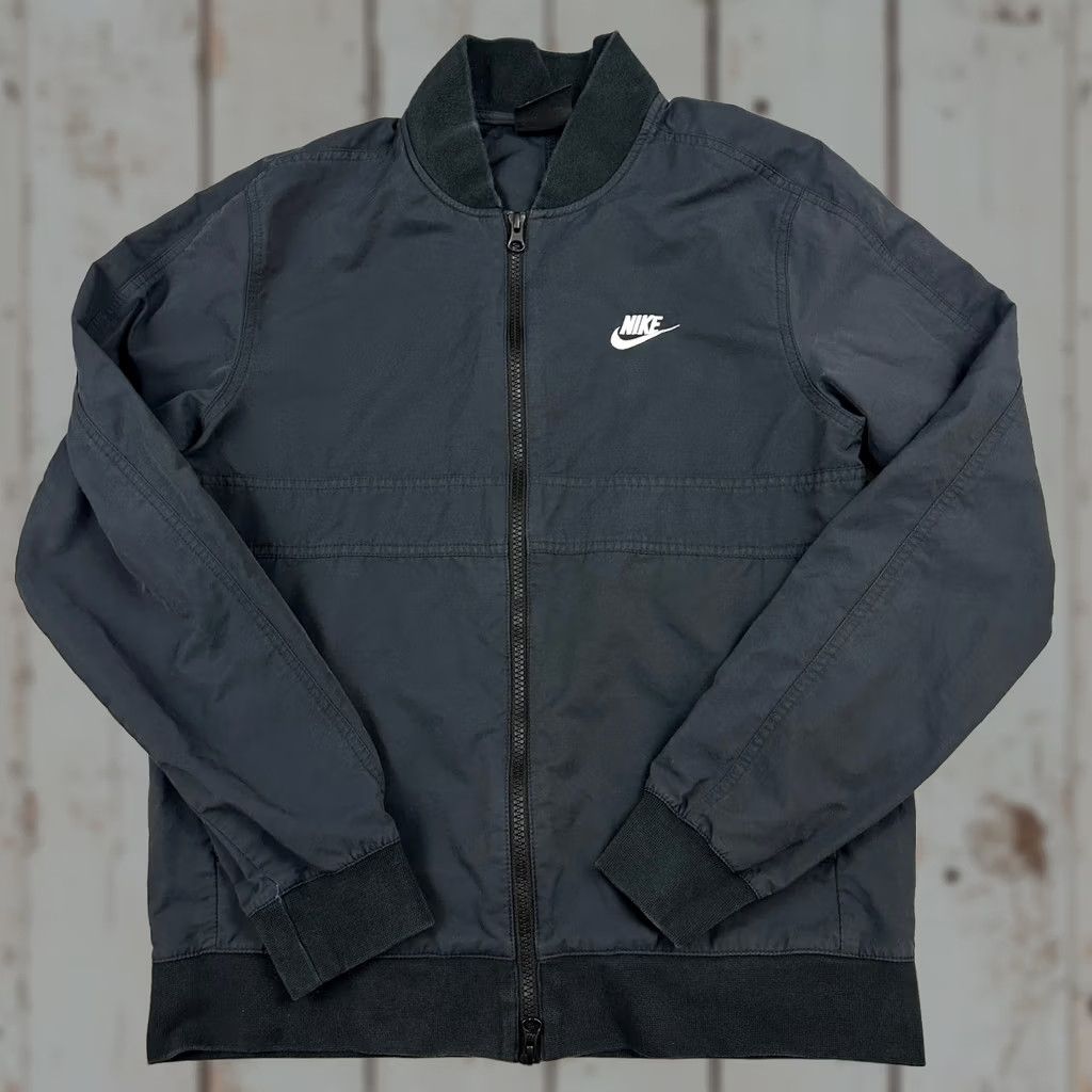Nike Nike Men Small Black Solid Woven Full Zip Jacket NSW Pockets S Size US S / EU 44-46 / 1 - 1 Thumbnail