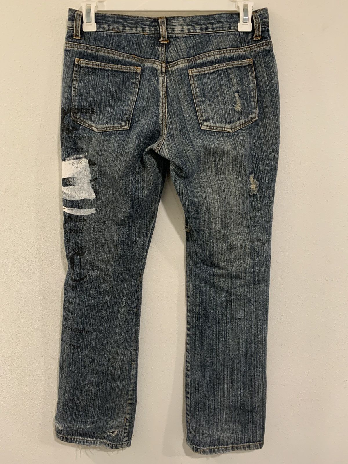 In The Attic In The Attic Poem Distressed Denim Size US 31 - 12 Thumbnail