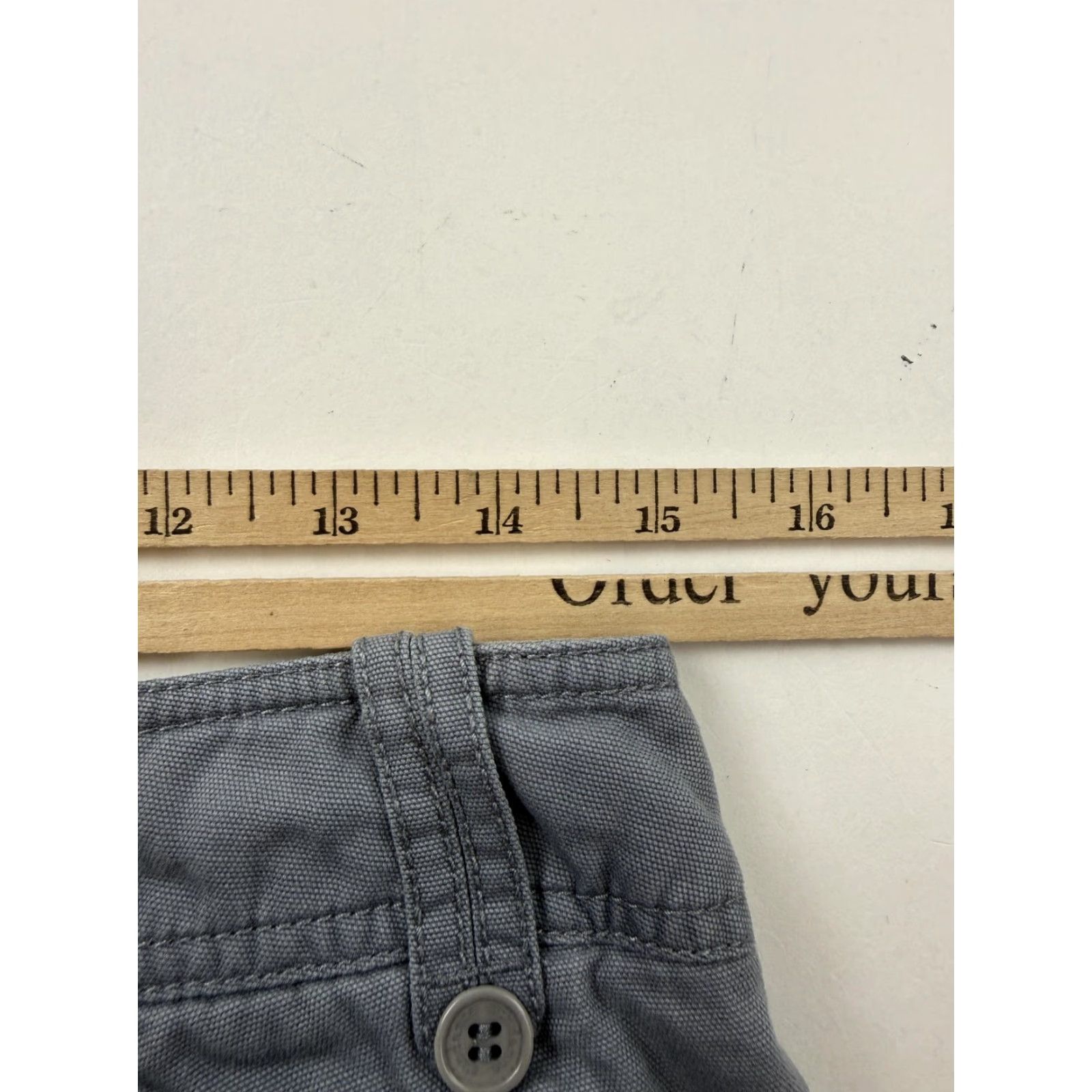 Vintage Sundance Capris Pants Womens 8 Gray Twill Cuffed Straight Leg Casual Chino Capris - Men? Size 30" / US 8 / IT 44 - 7 Thumbnail