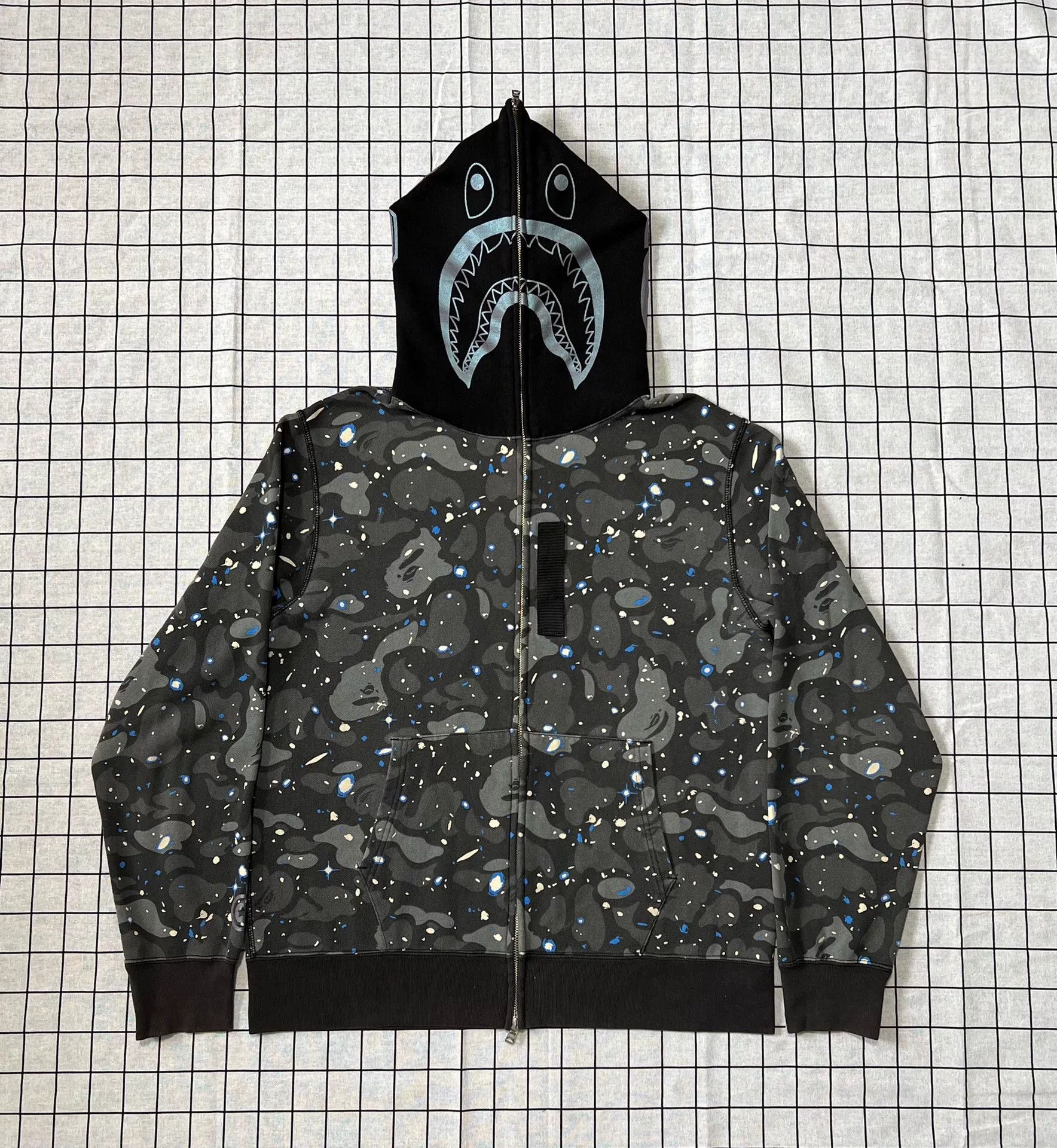 Bape Bape Shark Glow Multi Light Jacket xl Men Size US XL / EU 56 / 4 - 1 Thumbnail