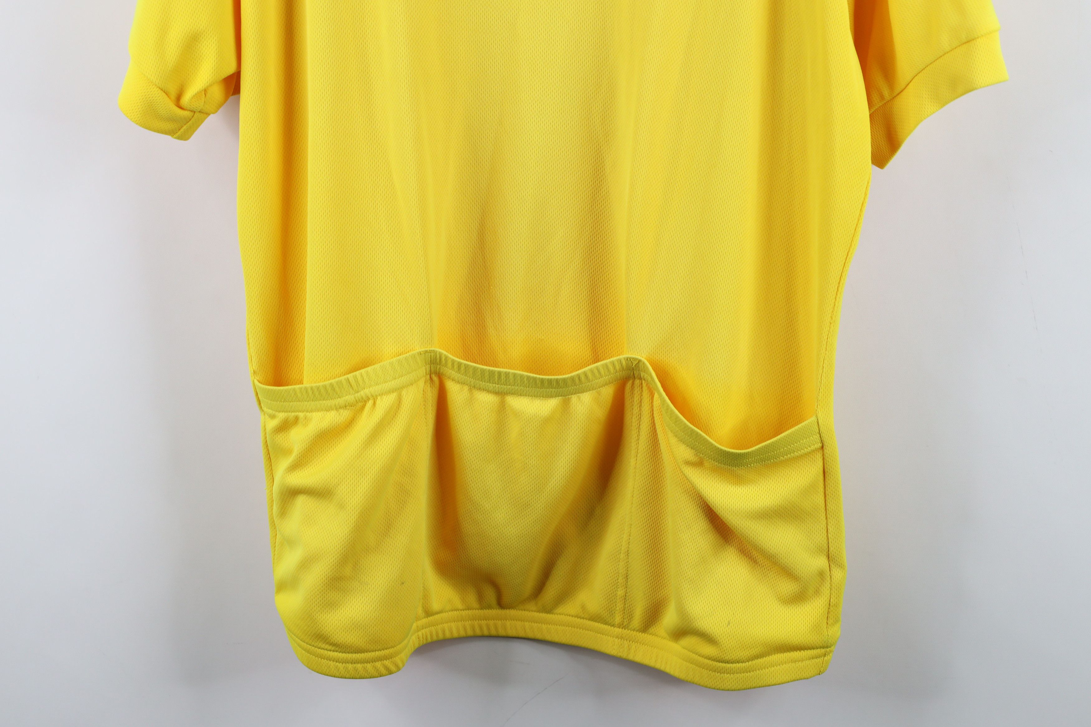 Canari Vintage 90s Canari Half Zip Bicycle Cycling Jersey Yellow Size US L / EU 52-54 / 3 - 14 Thumbnail