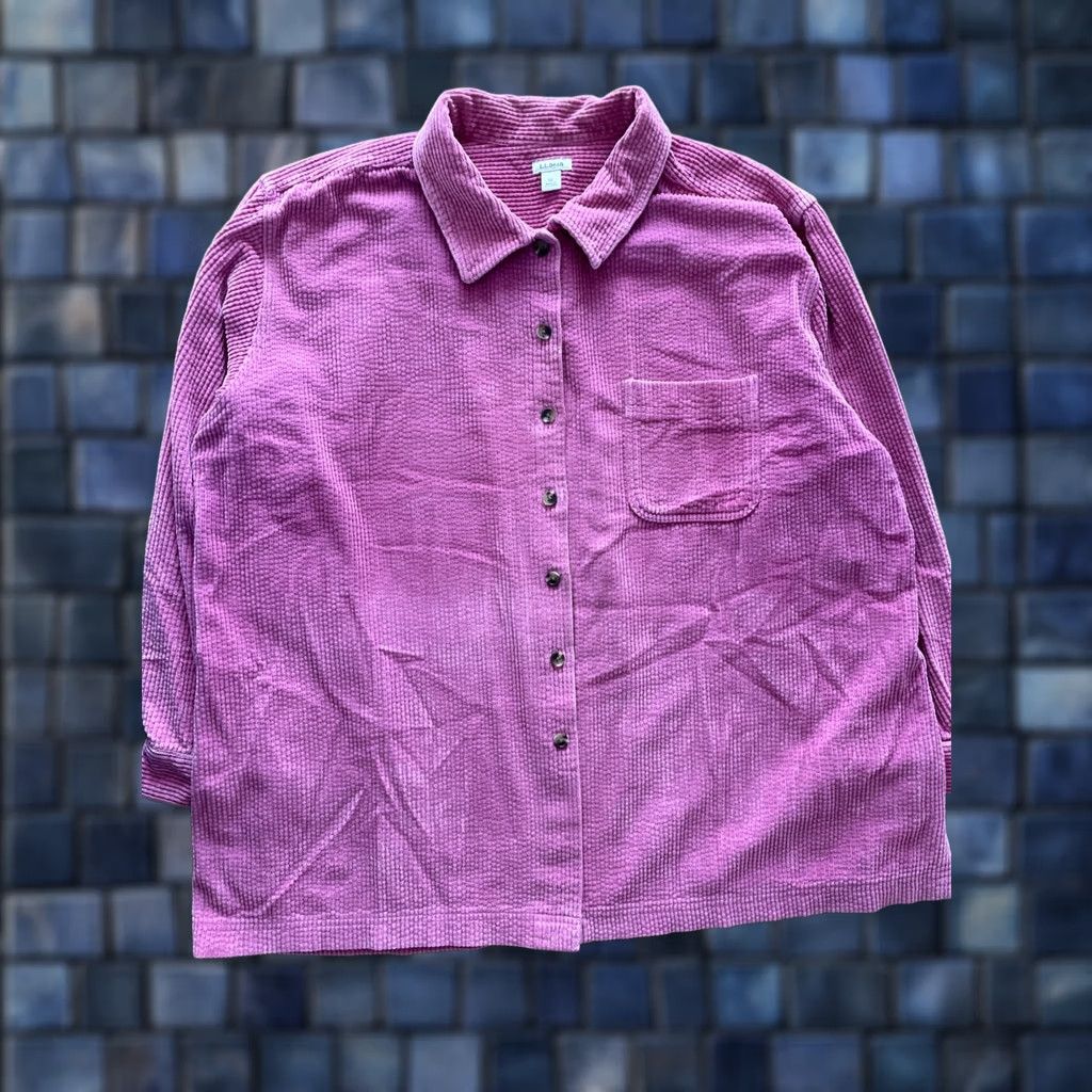 Vintage L.L. Bean Button-Up Corduroy Jacket Women 3X Pink Shacket Overshirt Pockets Casual Vintage: No (adjusted?) Size XXL / US 16-18 / IT 52-54 - 1 Thumbnail