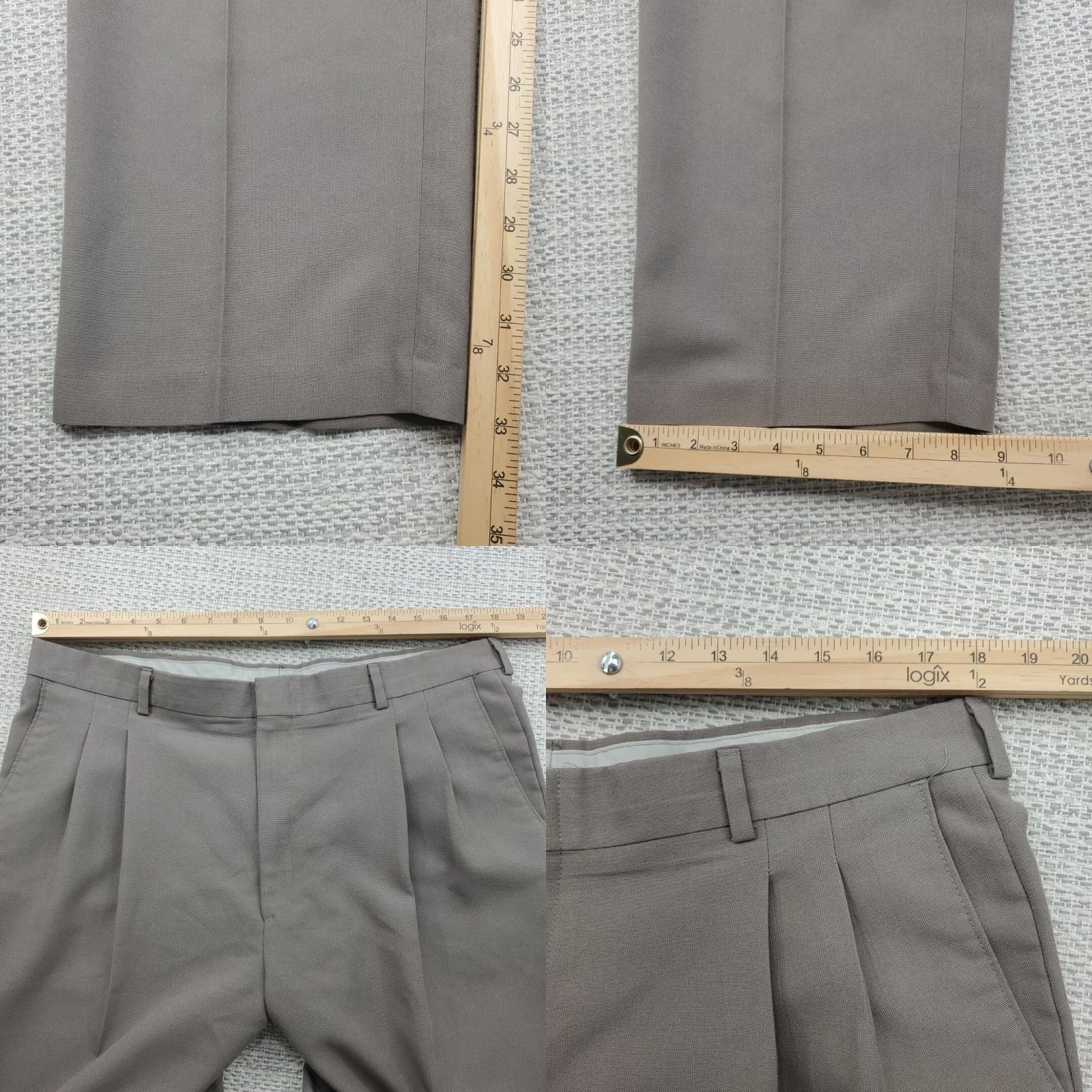Levi's VINTAGE Levi's Travelers Dress Pants Mens 38X34 Levis Travel Slacks Trousers Brown 90s USA Size US 38 / EU 54 - 8 Thumbnail