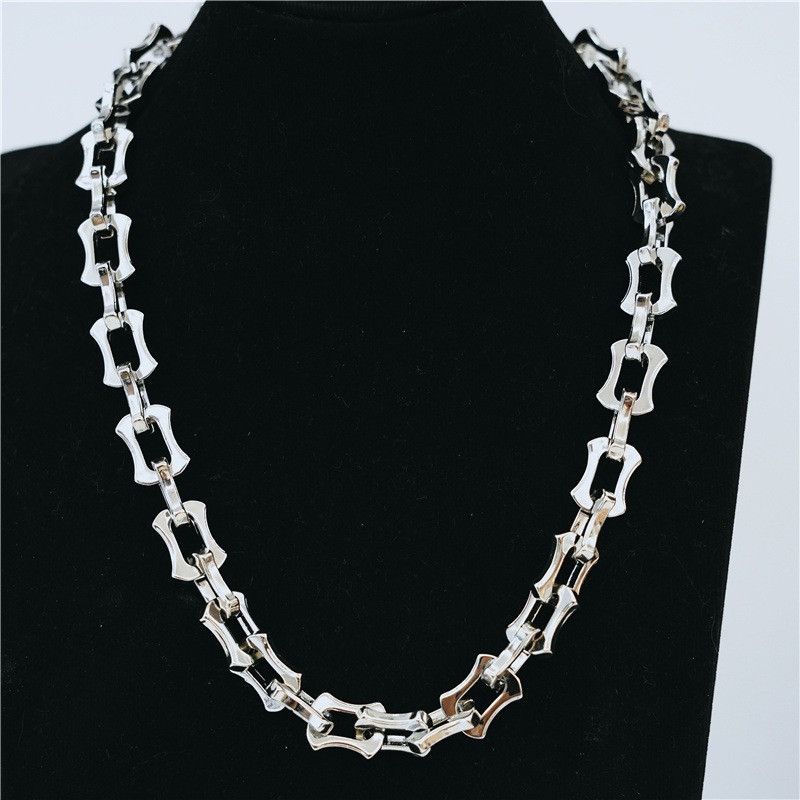 Jewelry × Vintage Fashion New Stainless Steel Chain Necklace Size ONE SIZE - 1 Thumbnail