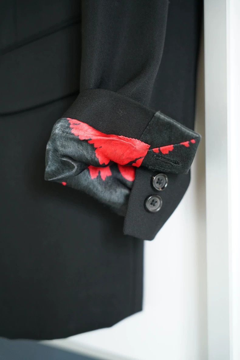 Yohji Yamamoto Yohji Yamamoto Yohji Yamamoto Floral Wool Blazer Size US M / EU 48-50 / 2 - 6 Thumbnail