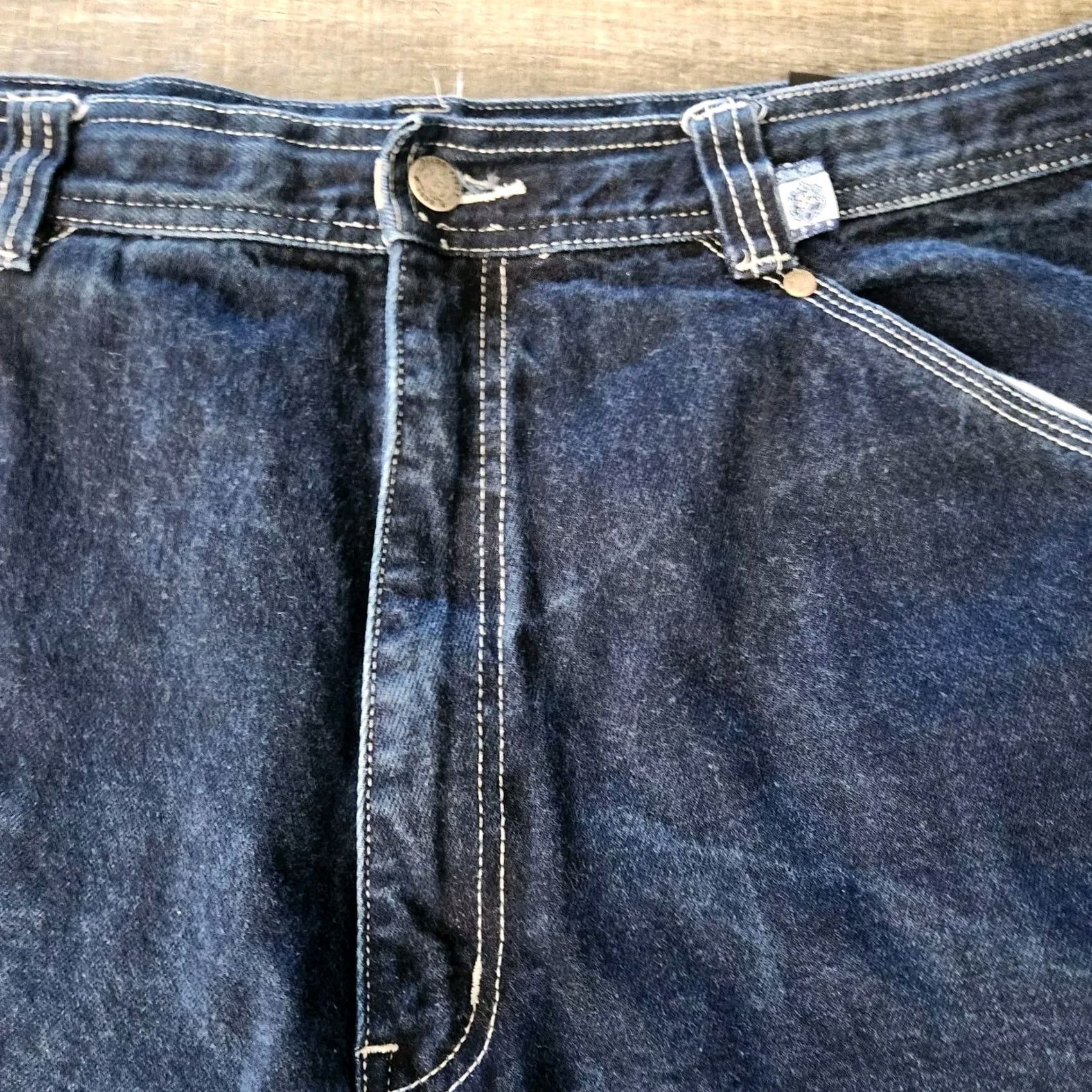Pelle Pelle VINTAGE Pelle Pelle Men’s 42 Carpenter Jean Shorts Hip Hop Street Wear Jeans Blue 90s 2000s Men Size US 42 / EU 58 - 4 Thumbnail