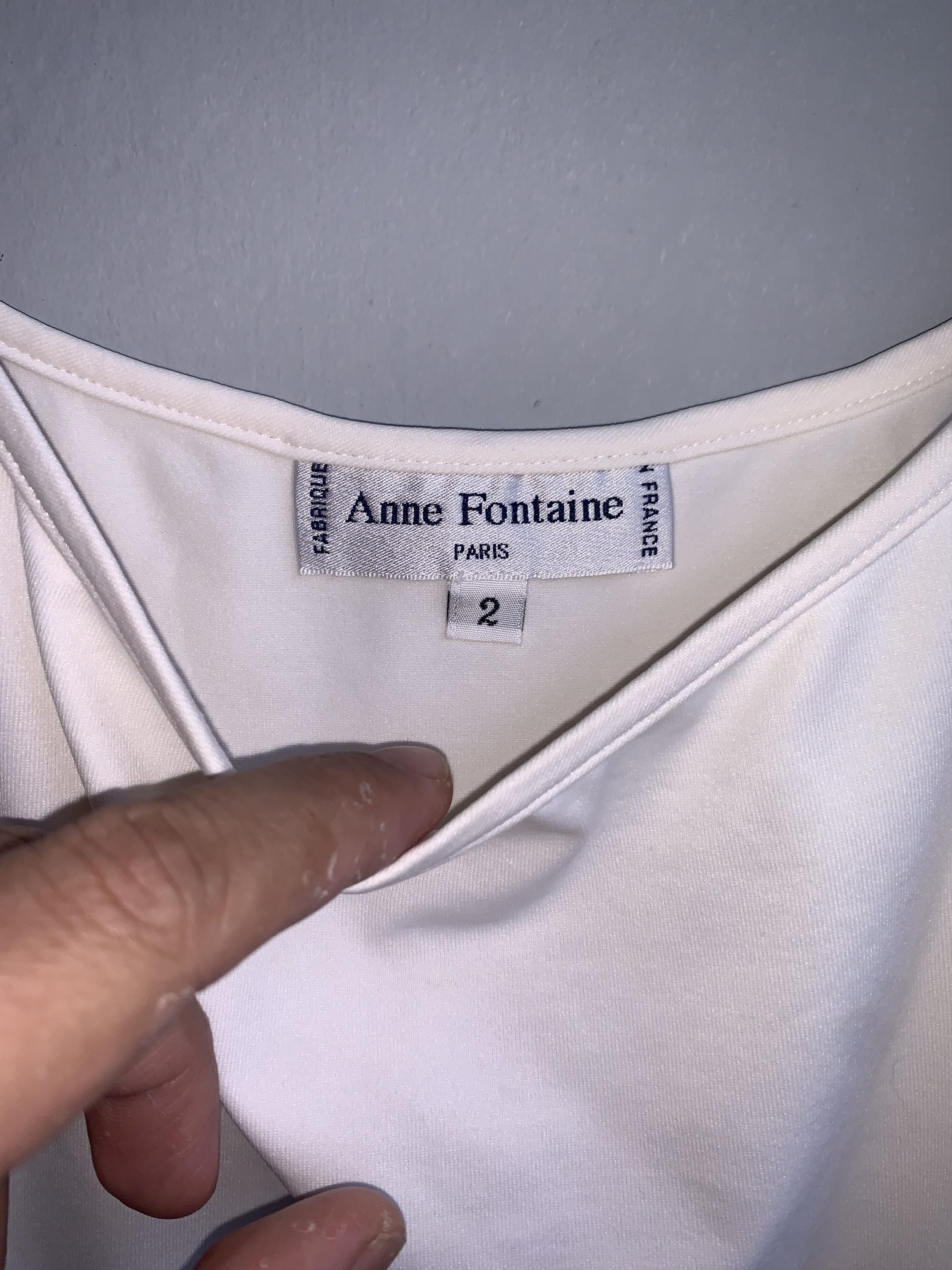 Designer Anne Fontaine Tank Top Size XS / US 0-2 / IT 36-38 - 2 Thumbnail