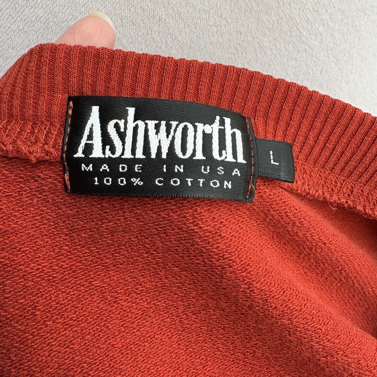 Ashworth Vintage Ashworth Golf Cotton Red Crew Neck Sweatshirt L Size US L / EU 52-54 / 3 - 6 Thumbnail