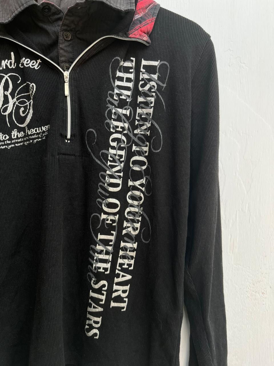 14th Addiction Mind Games Double Layers Tartan Punk Zipper Longsleeve Size US M / EU 48-50 / 2 - 4 Thumbnail