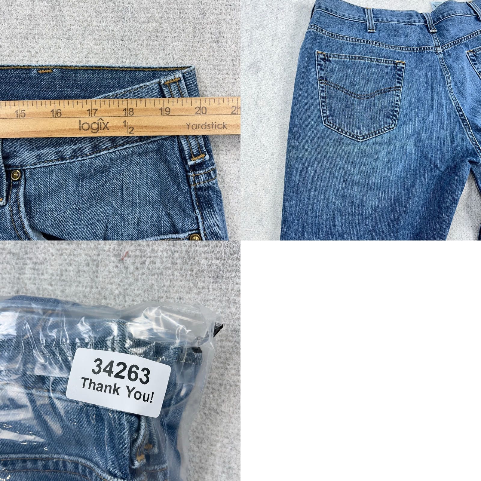 Carhartt VINTAGE Carhartt Jeans Men 40x30 Loose Fit Straight Leg Dungaree Fit Baggy VTG Y2K Blue Denim 5-Pocket Mens Jeans Size US 40 / EU 56 - 9 Thumbnail