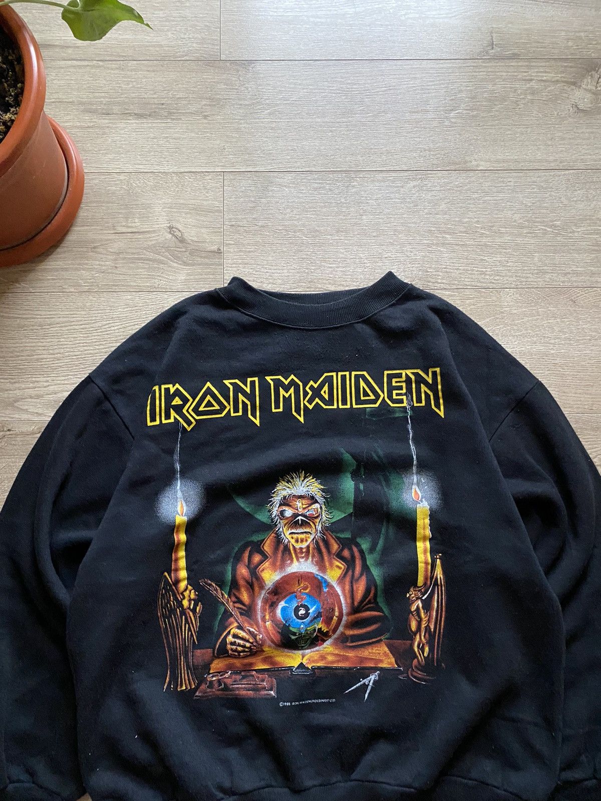 Iron Maiden × Vintage vintage 1988 Iron Maiden Seventh Son world tour crewneck Size US M / EU 48-50 / 2 - 3 Thumbnail