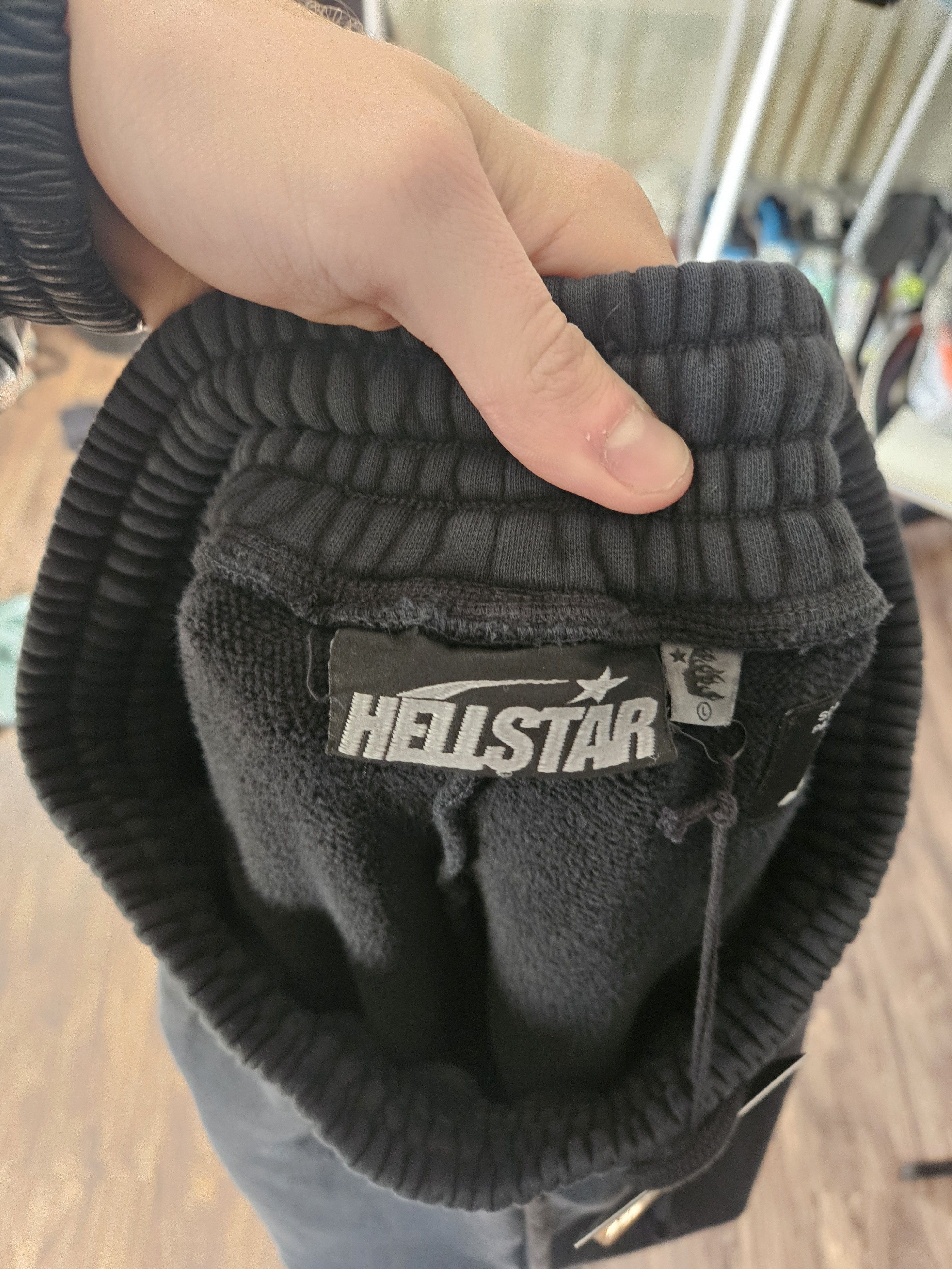 Complex × HELLSTAR ComplexCon x Hellstar Dark Ohm Oversized Black Sweatpants Size US 34 / EU 50 - 6 Thumbnail