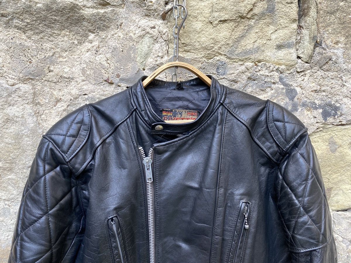 Vintage Vintage 80s Rivetts London Leather Biker Jacket Cafe Racer Size US L / EU 52-54 / 3 - 5 Thumbnail