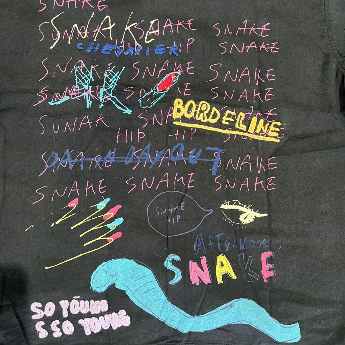 If Six Was Nine 1990s RNA UNISON - Embroidery Boxy Bowling Shirt Size US M / EU 48-50 / 2 - 7 Thumbnail