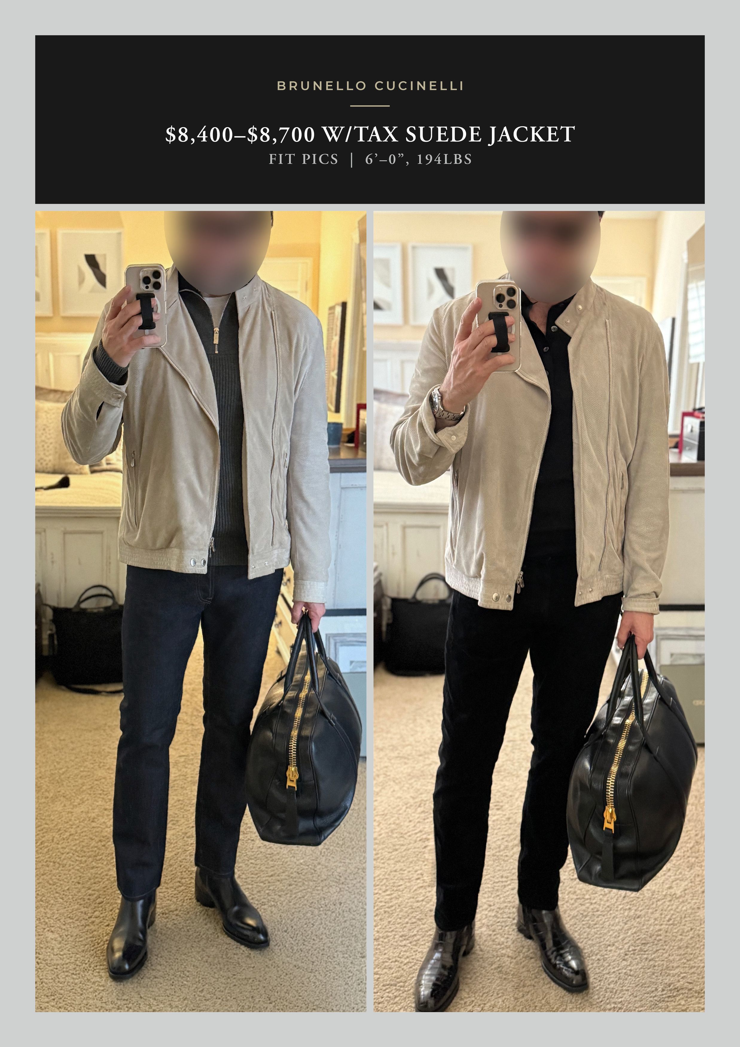 Brunello Cucinelli Effortless Cool $8,400 CUCINELLI Suede Leather Biker Jacket Size US XL / EU 56 / 4 - 17 Thumbnail
