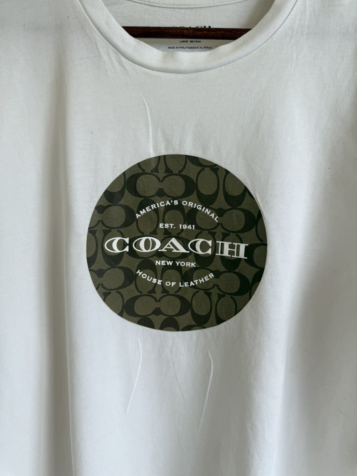 Coach Coach House Of Leather Tee Size US L / EU 52-54 / 3 - 2 Thumbnail