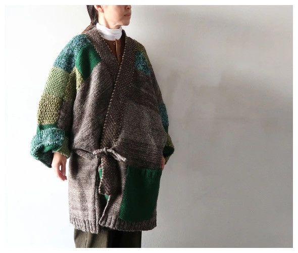 Kapital KAPITAL Capital 3G Wool Hand Knit TUGIHAGI KESA Cardigan Size US L / EU 52-54 / 3 - 10 Thumbnail