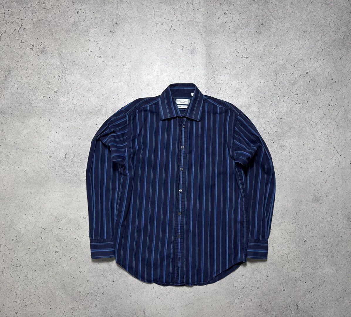 Yves Saint Laurent Yves Saint Laurent YSL Luxury Striped Button Up Shirt Size M Size US M / EU 48-50 / 2 - 2 Thumbnail
