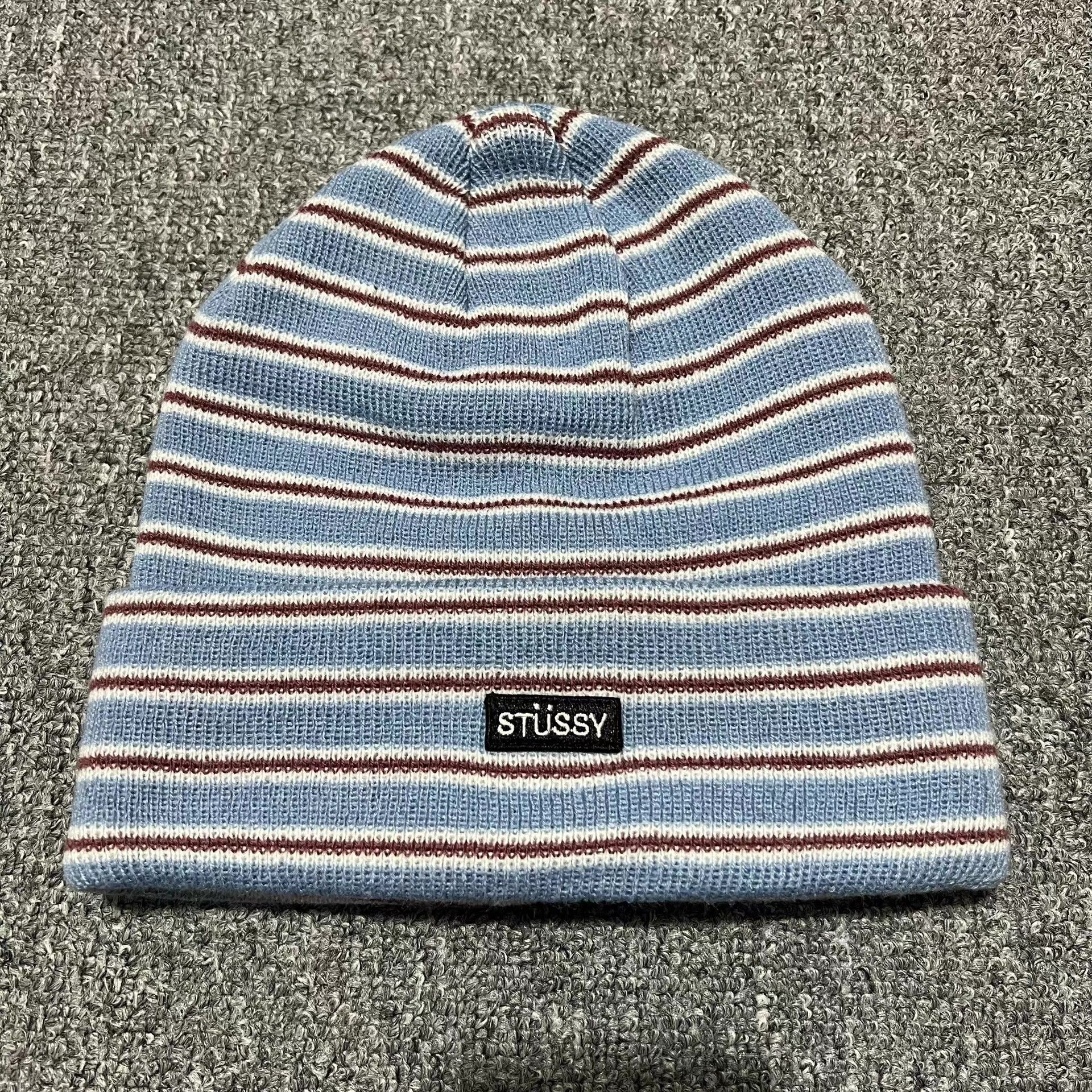 Stussy Stussy Striped Retro Embroidered Knit Beanie Q7 Size ONE SIZE - 6 Thumbnail