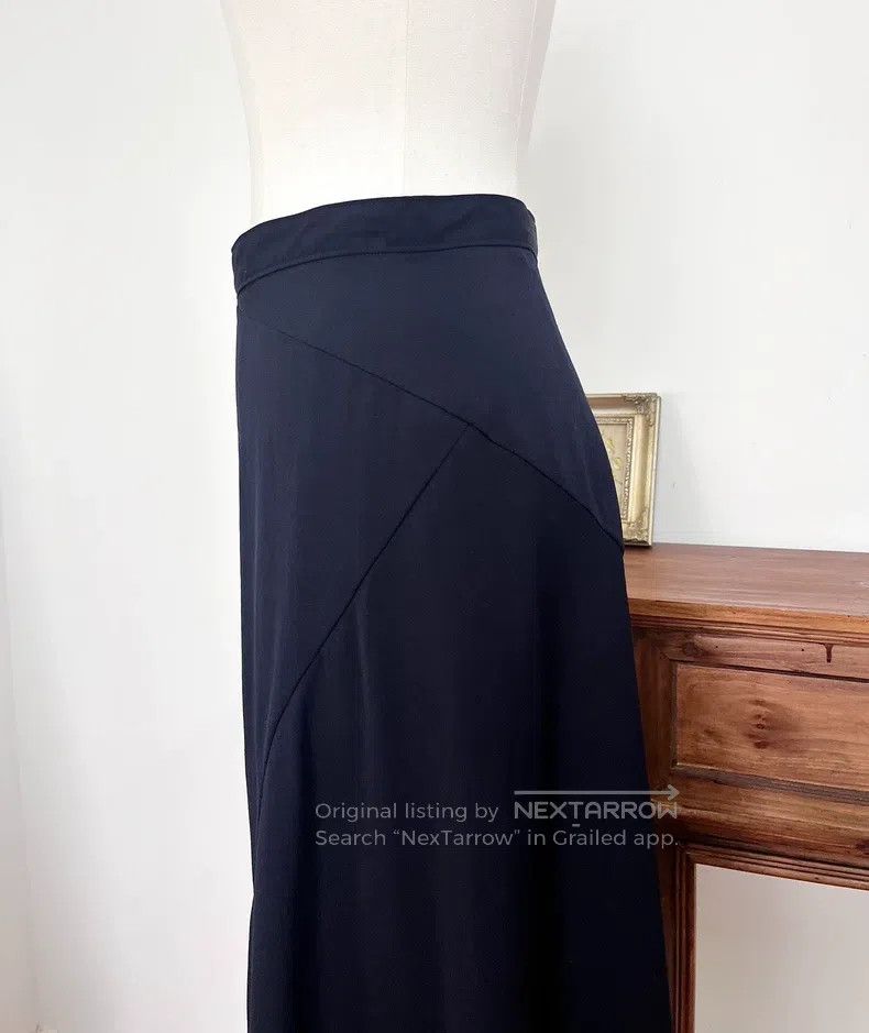 Comme des Garcons Comme Des Garcons size M Navy Blue Design Cut Skirt Umbrel Size 23" - 9 Thumbnail