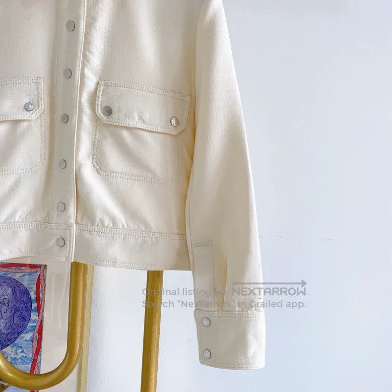 Hermes Hermes White coat Size XXS / US 00 / IT 34 - 4 Thumbnail