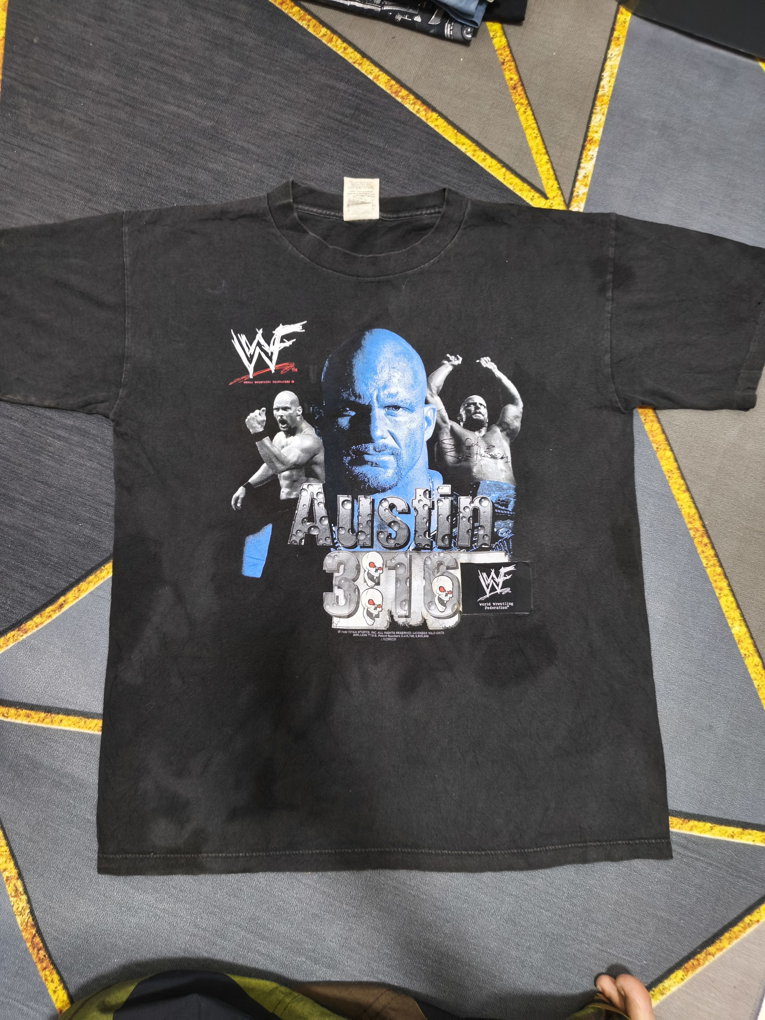 Other Vintage WWF Stone Cold Steve Austin 3:16 T-Shirt Wild Oats Size US L / EU 52-54 / 3 - 1 Thumbnail