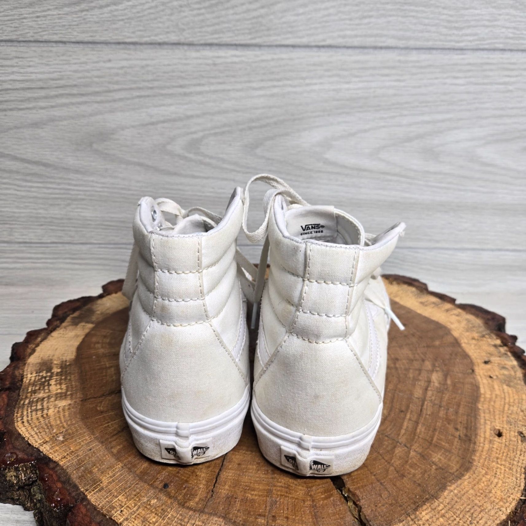 Vans VANS Sk8-Hi Solid White High Top Shoes Sneakers Men's 8 - Women's 9.5 Size L / US 10 / IT 46 - 5 Thumbnail