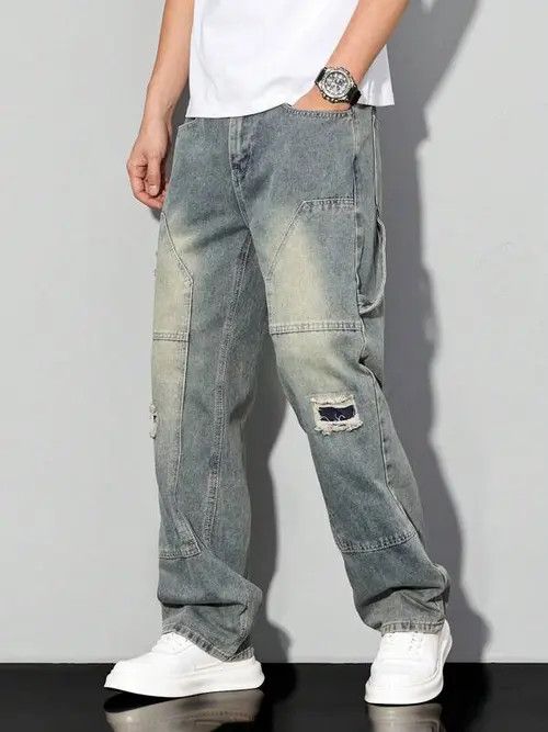 Japanese Brand Mayuzumi x Shia Casual Fit Cargo Distressed jeans Size US 32 / EU 48 - 6 Thumbnail