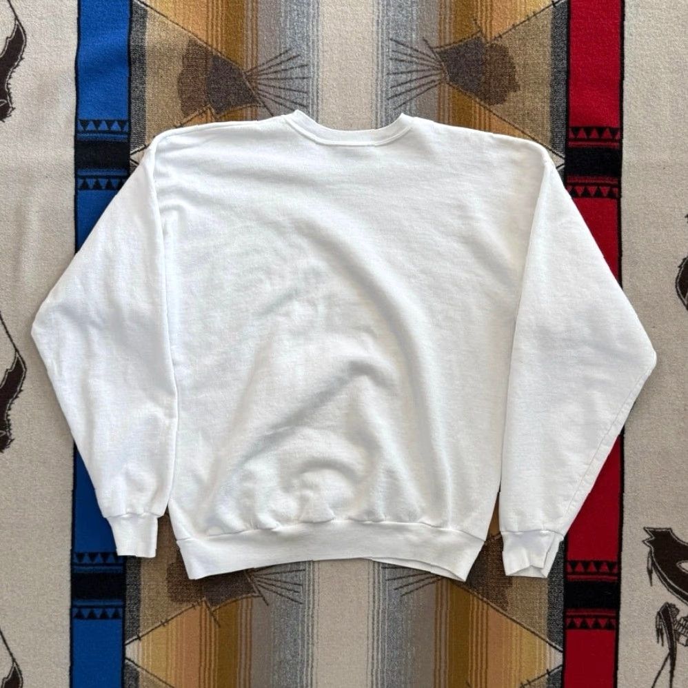 Hanes VINTAGE Biketober Fest Daytona Beach Butterfly Crewneck Sweatshirt Women L White 90s Y2K Biker Grunge Skate Long Sleeve Pullover Sweatshirt Size L Size L / US 10 / IT 46 - 5 Thumbnail