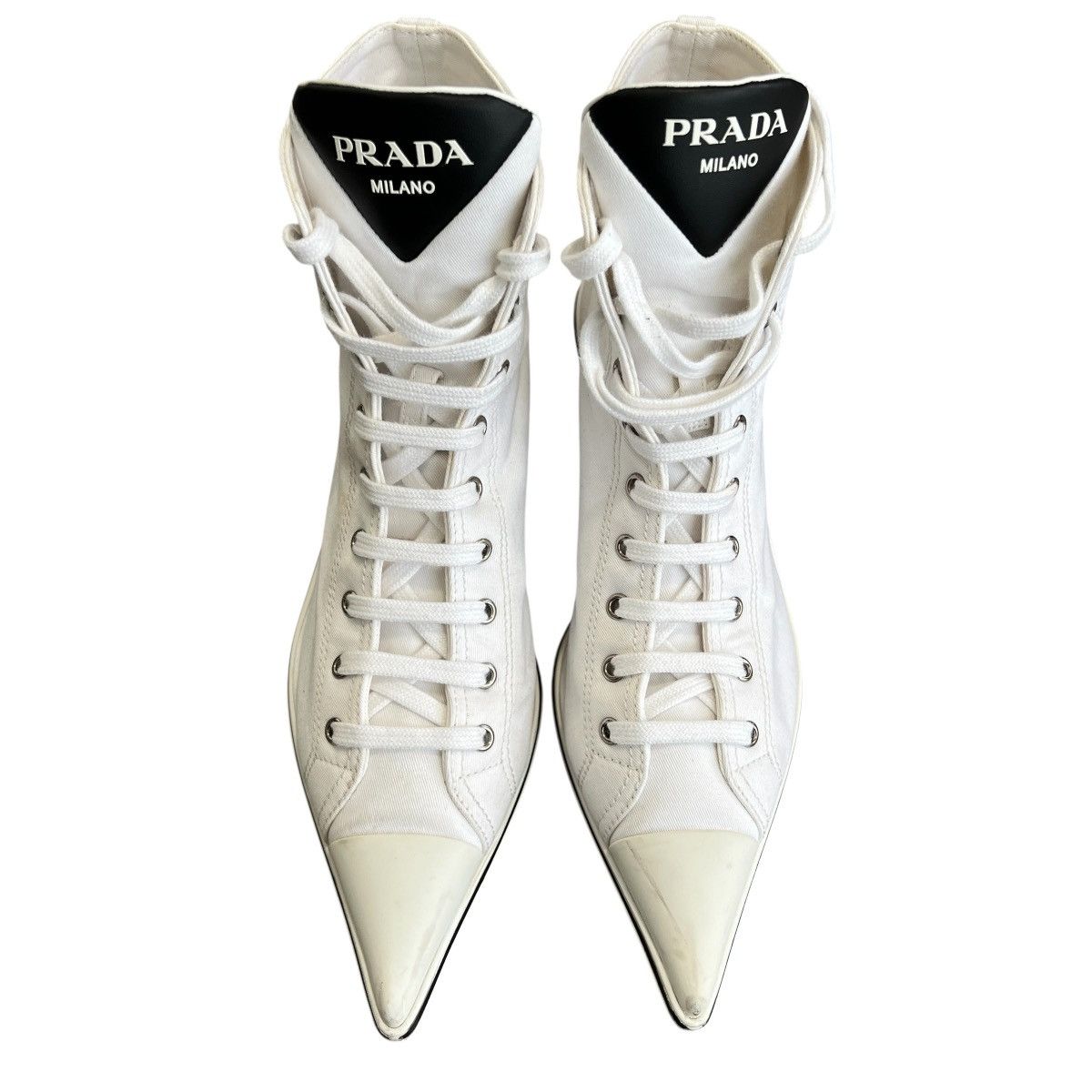 Prada PRADA 2021SS SYNTHESIS HEELED HIGH-TOPSNEAKERS Size US 8 / IT 38 - 1 Thumbnail